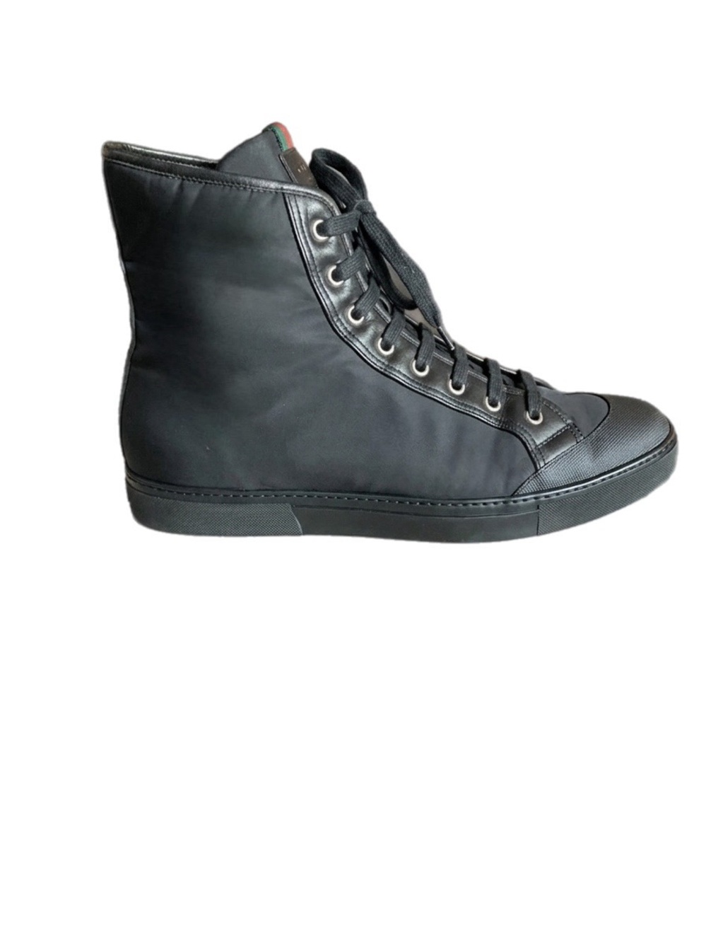 Gucci Nylon Interlocking G High-Top Sneaker - Picture 3 of 12